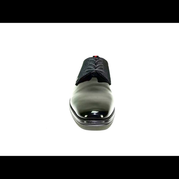 DKNY Men's Pierce Oxfords Patent/Velvet Black Size 13 (BRAND NEW) - Picture 2 of 6